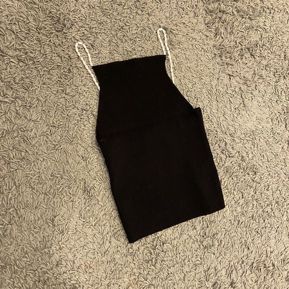 Musier Paris NWT Iconic Lena Pearl Tank Top in Black Size 38/Small - Picture 15 of 16